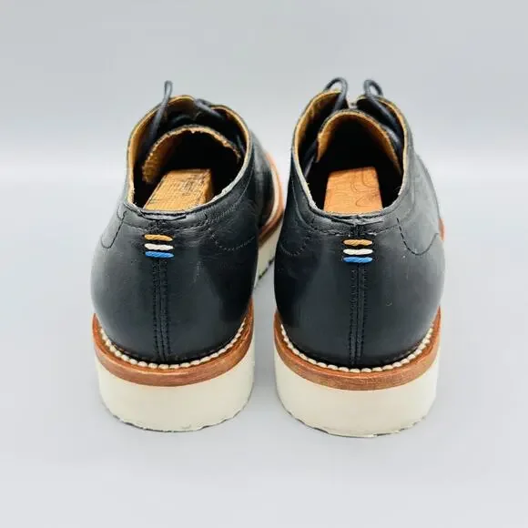 Ariat Shoes Mens 8.5 Black Leather Two24 Oxford Vibram Sole Casual Sneakers